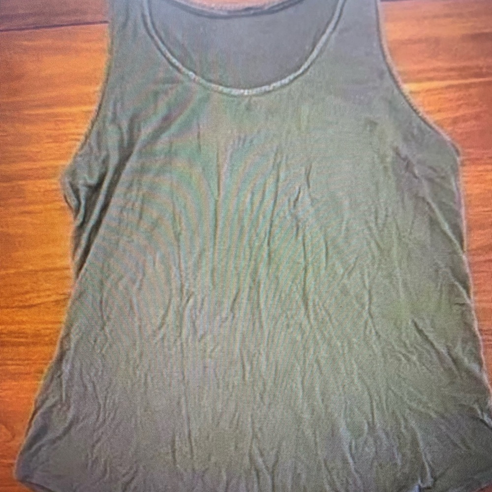 Olive Green Sleeveless Women's Top